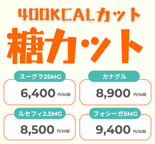 ★SGLT2阻害薬(約400kcalの糖カット) - 送料・診察料込