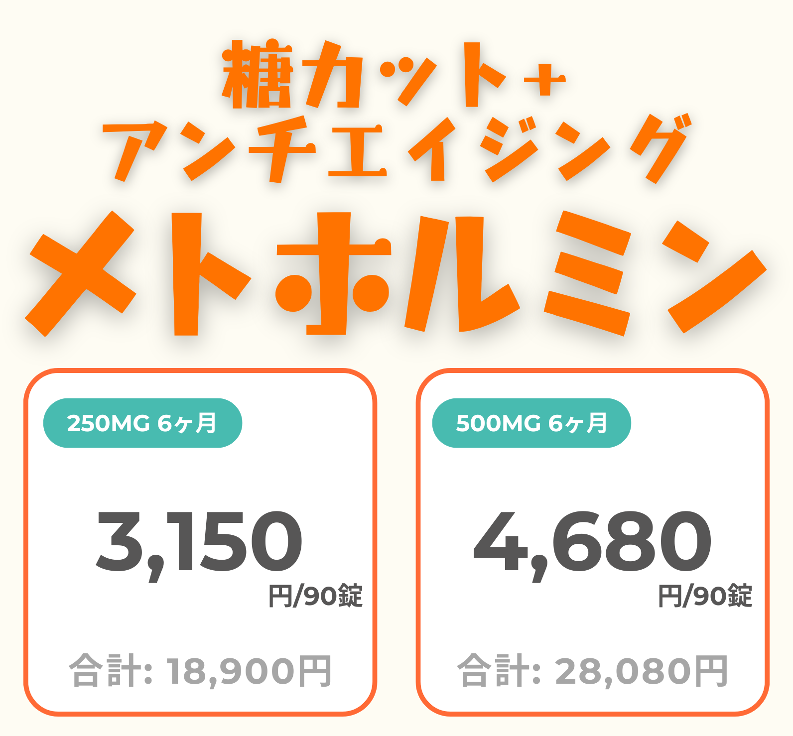 ★メトホルミン(GLP-1の分泌促進) - 送料・診察料込